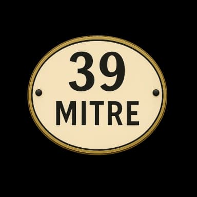 Mitre 39 Sign